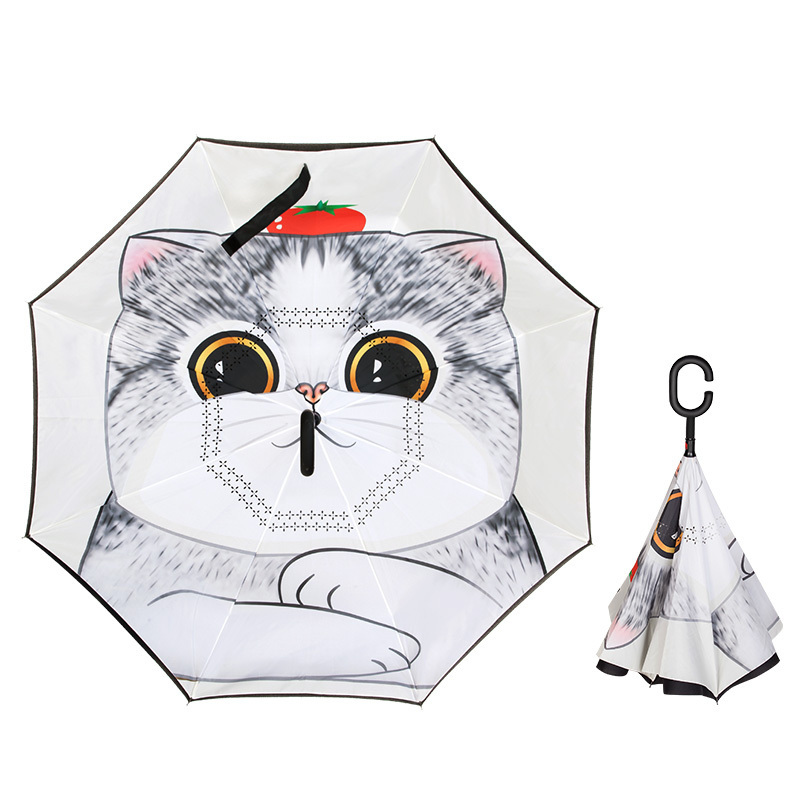 umbrellas with logo prints fiberglass ribs mini cats inverted umbrella