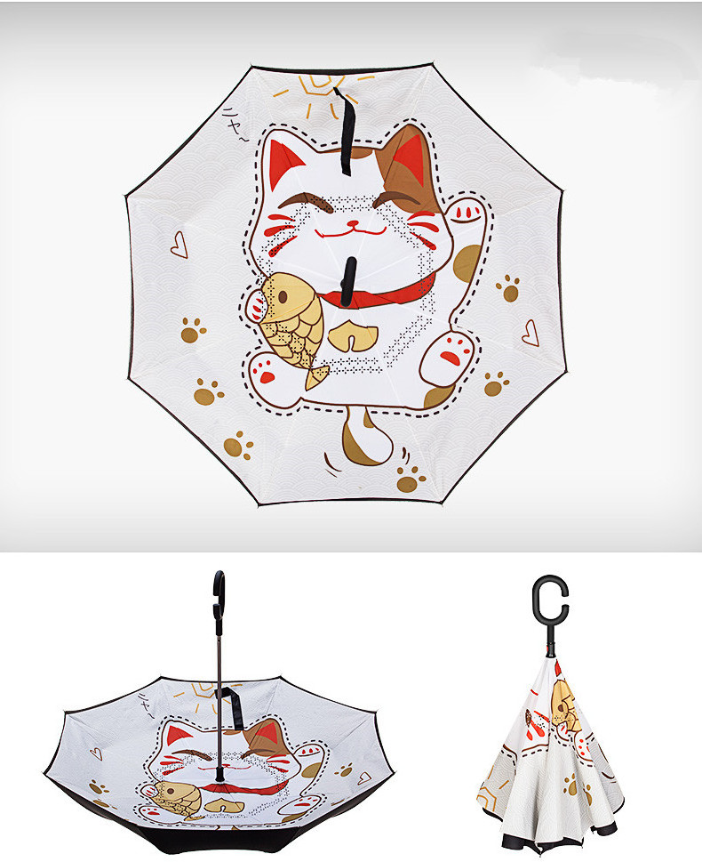 umbrellas with logo prints fiberglass ribs mini cats inverted umbrella