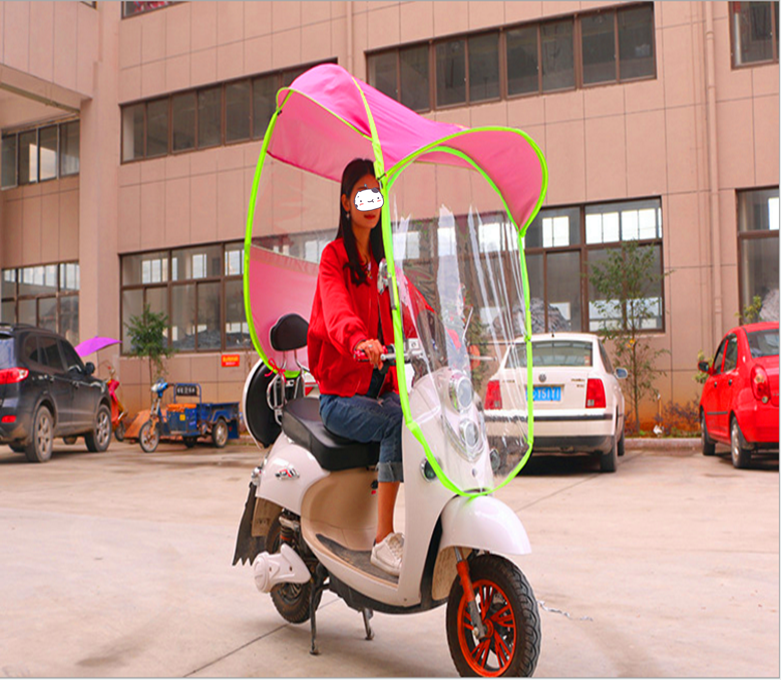 chinese supplier professional custom orange outdoor motorcycle bicycle umbrella