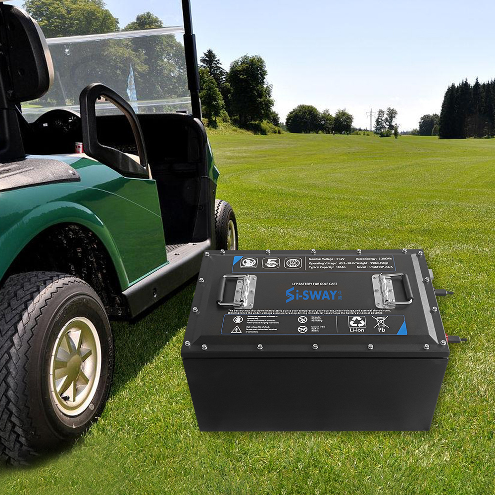 24v 48v 72v 65ah 100ah 150ah 200ah 280ah golf cart lifepo4 lithium ion battery pack 51.2v deep cycle