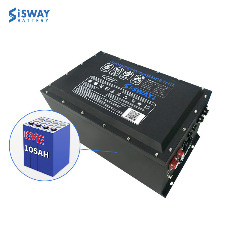 Is-way Lithium Golf Cart Battery 48V 150ah 210ah Smart BMS Remote Monitor LCD Display LifePO4 Golf Cart Battery Pack