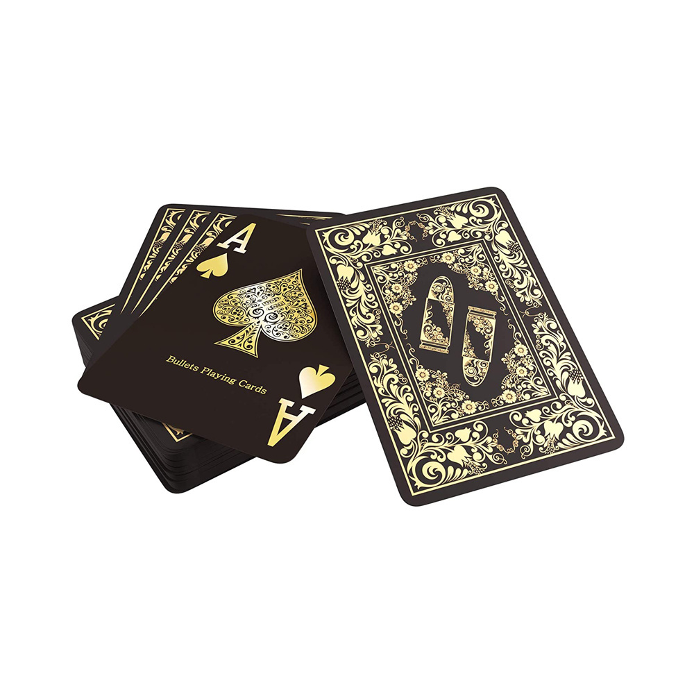 Custom Adult Cards PVC Waterproof Poker Double Deck Plastic Sublimation Poker Logo Black Printing Paper Playing Cards