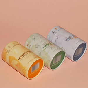 Biodegradable Food Grade Tea Cylinder Packaging Custom Kraft Paper Tube Round Tube