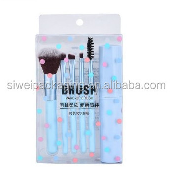 Wholesale Cosmetic Kit Makeup Eye Brush Set PVC Packaging box