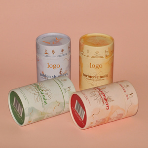 wholesale custom cardboard cylinder box for coffee packaging pre roll cigar kraft ice pop transparent pvc paper shaker tube