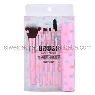 Wholesale Cosmetic Kit Makeup Eye Brush Set PVC Packaging box