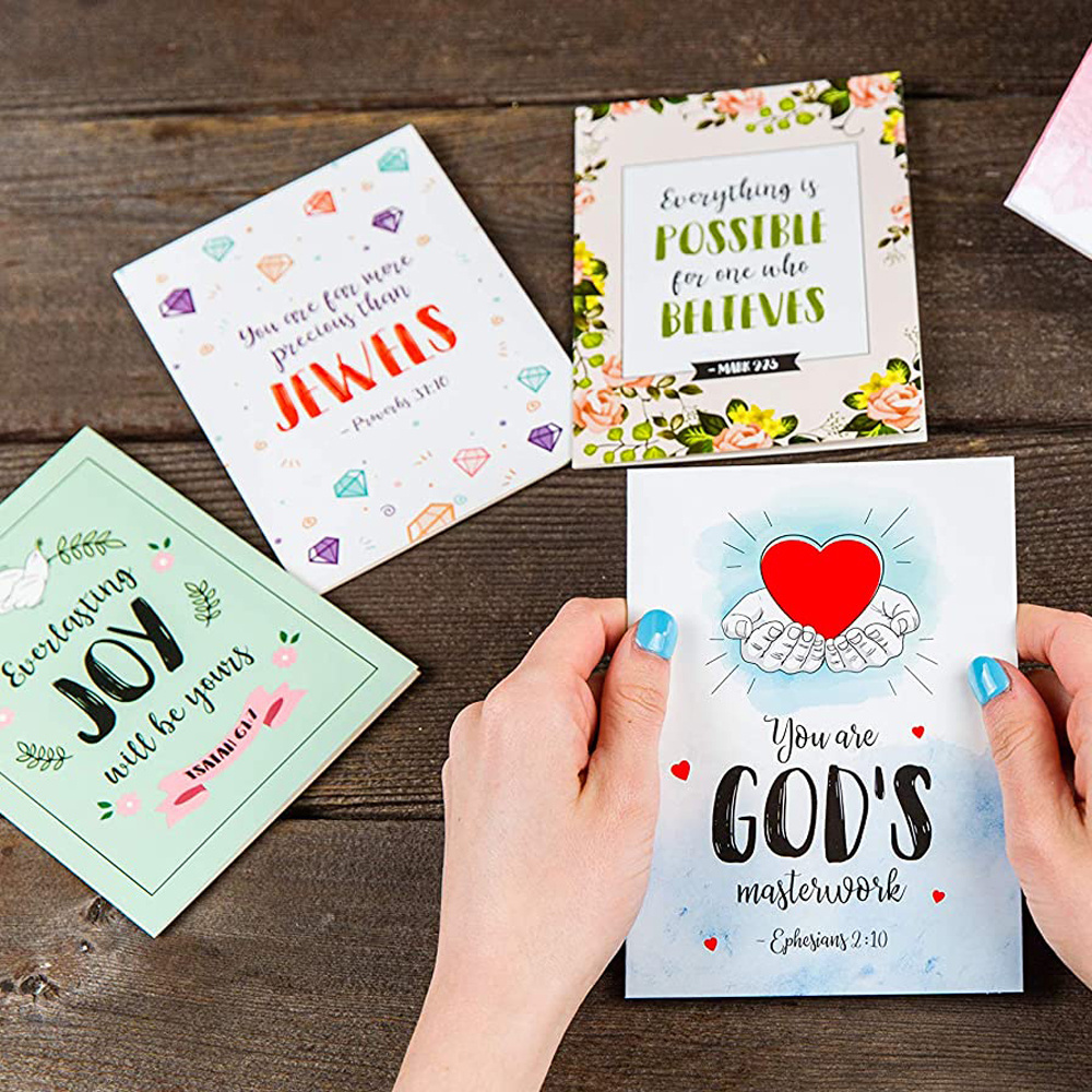 Bible Scripture Blank Note Card With Envelope Christian Greeting Card / Inspirational Prayer Card