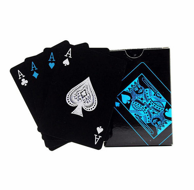 Custom Adult Cards PVC Waterproof Poker Double Deck Plastic Sublimation Poker Logo Black Printing Paper Playing Cards