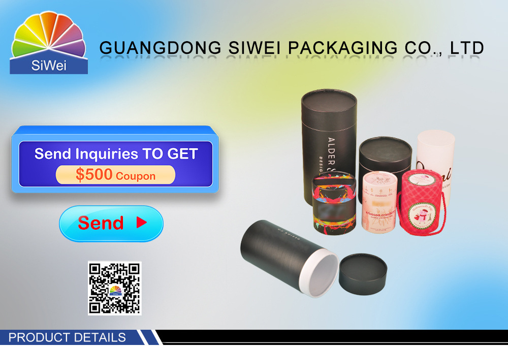 Biodegradable Food Grade Tea Cylinder Packaging Custom Kraft Paper Tube Round Tube