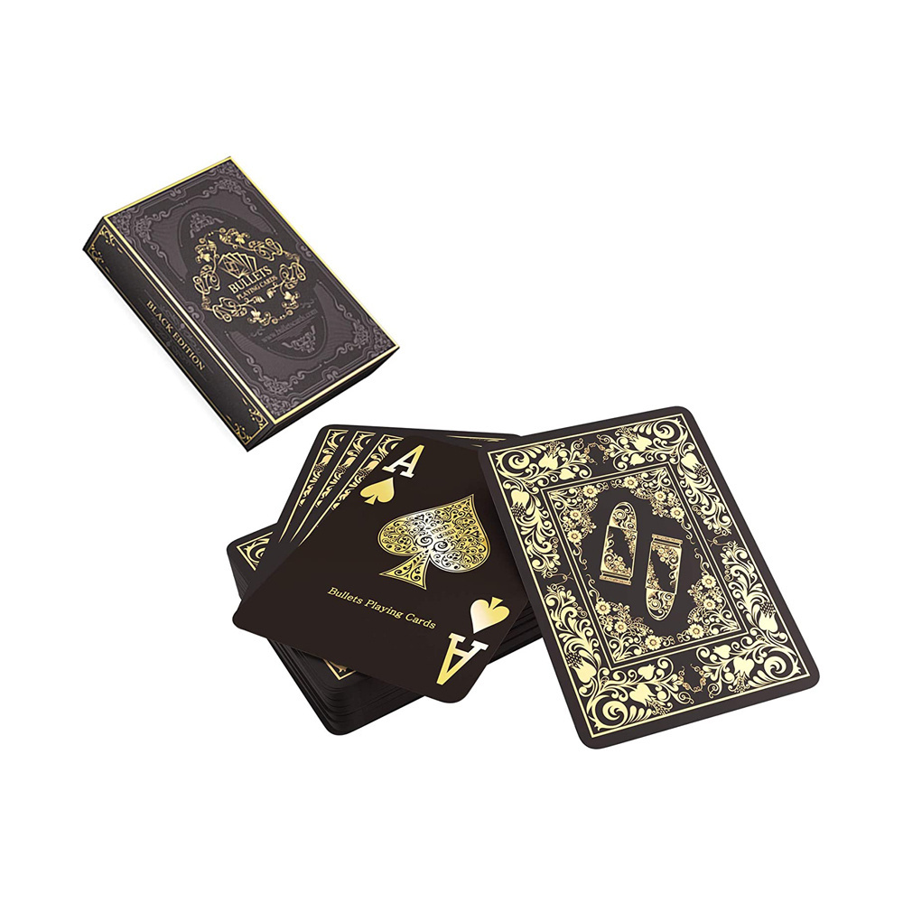 Custom Adult Cards PVC Waterproof Poker Double Deck Plastic Sublimation Poker Logo Black Printing Paper Playing Cards