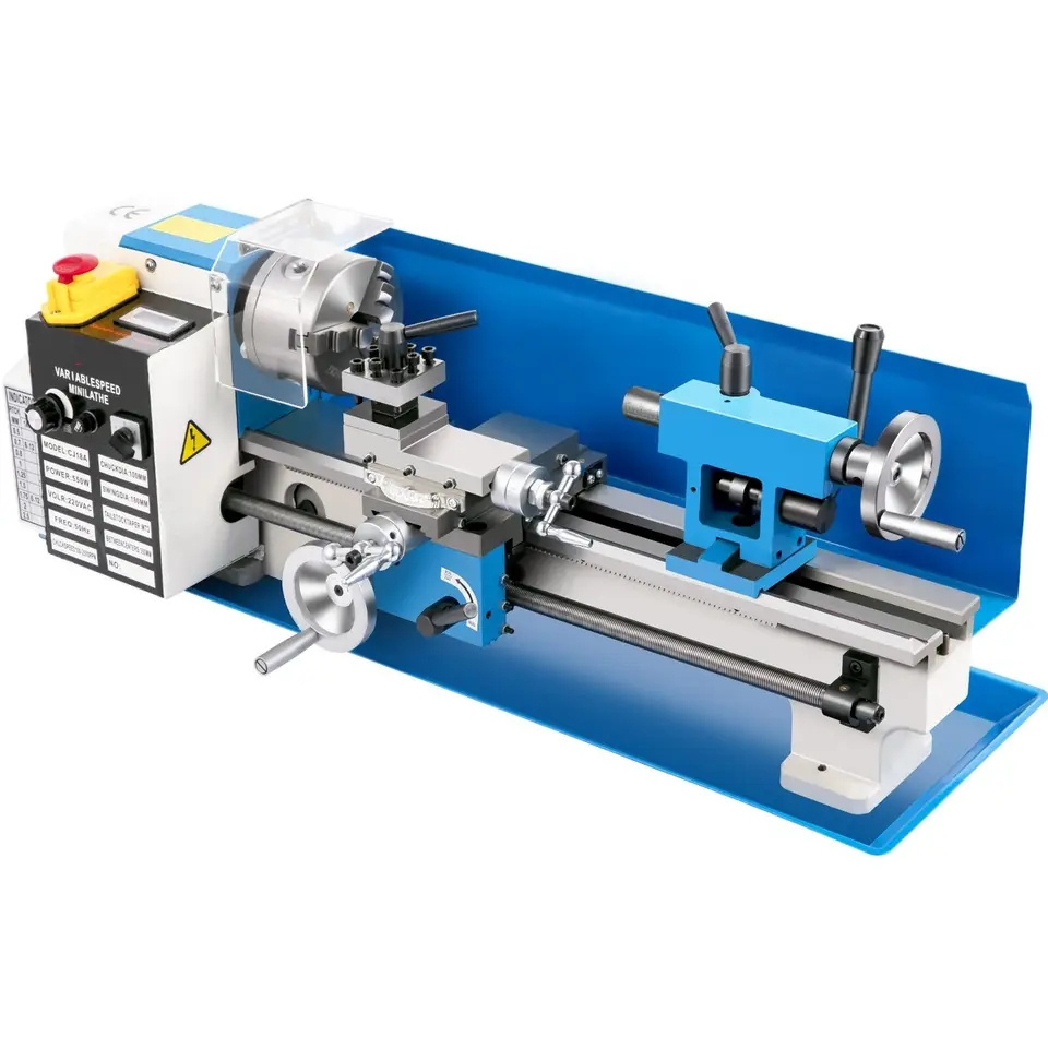 350MM mini Metal Lathe CJ18 550W Digital Screen Metal Gears Variable Speed Mini Lathe Machine