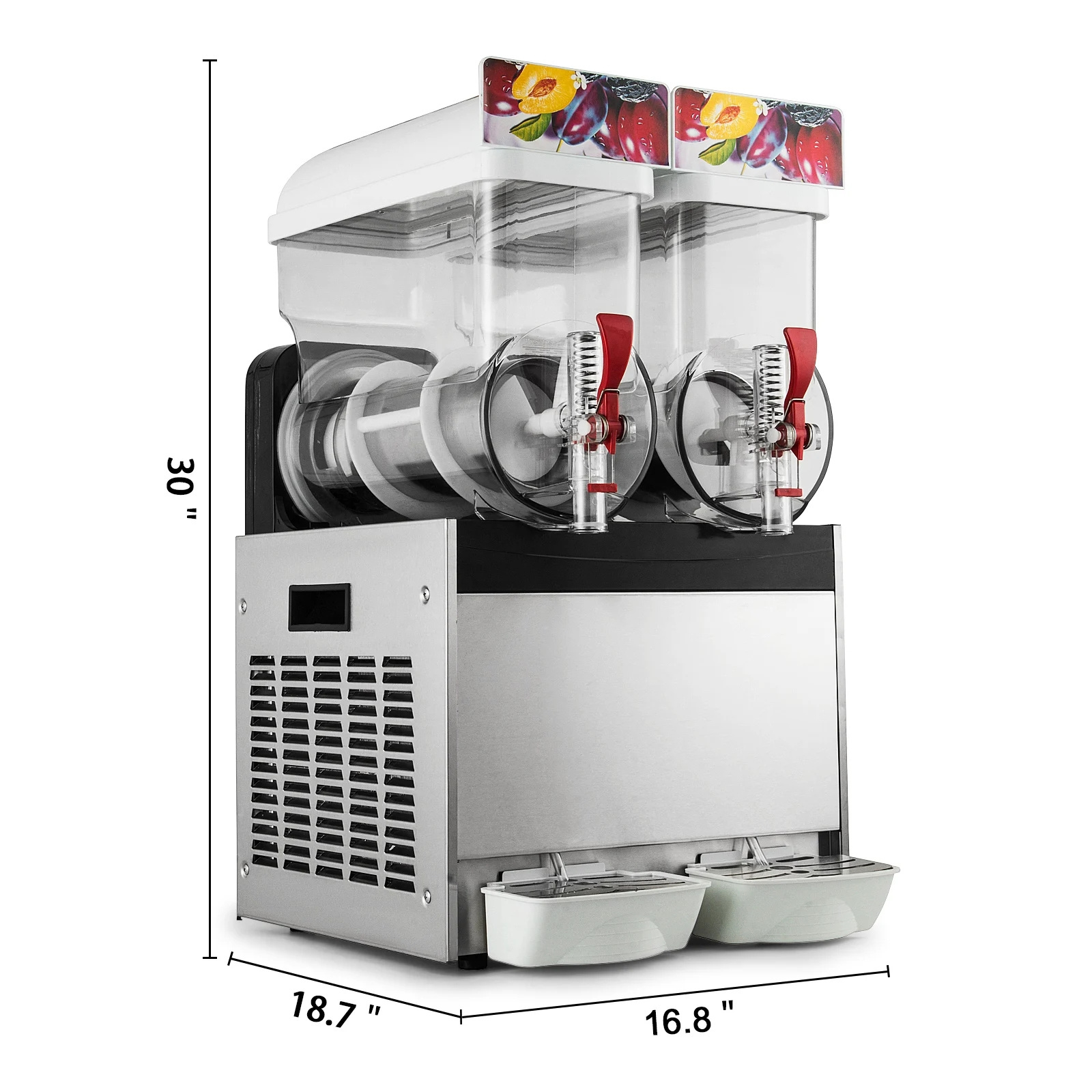 Slushy Machine 15L x 2 Daiquiri Machine Commercial double Bowl Frozen Drink Slush Machine