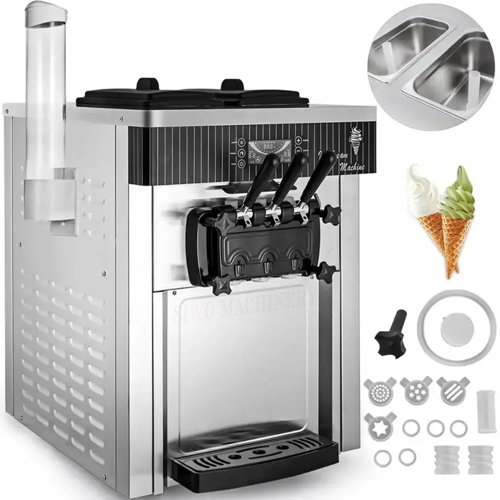 Ice Cream Maker Commercial Frozen Yogurt Soft Ice Cream Machine For Sale