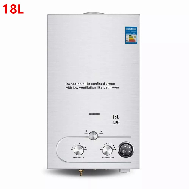 18L Portable Propane Gas Tankless Instant LPG Hot Gas Water Heaters with Shower Kit for Outdoor Camping