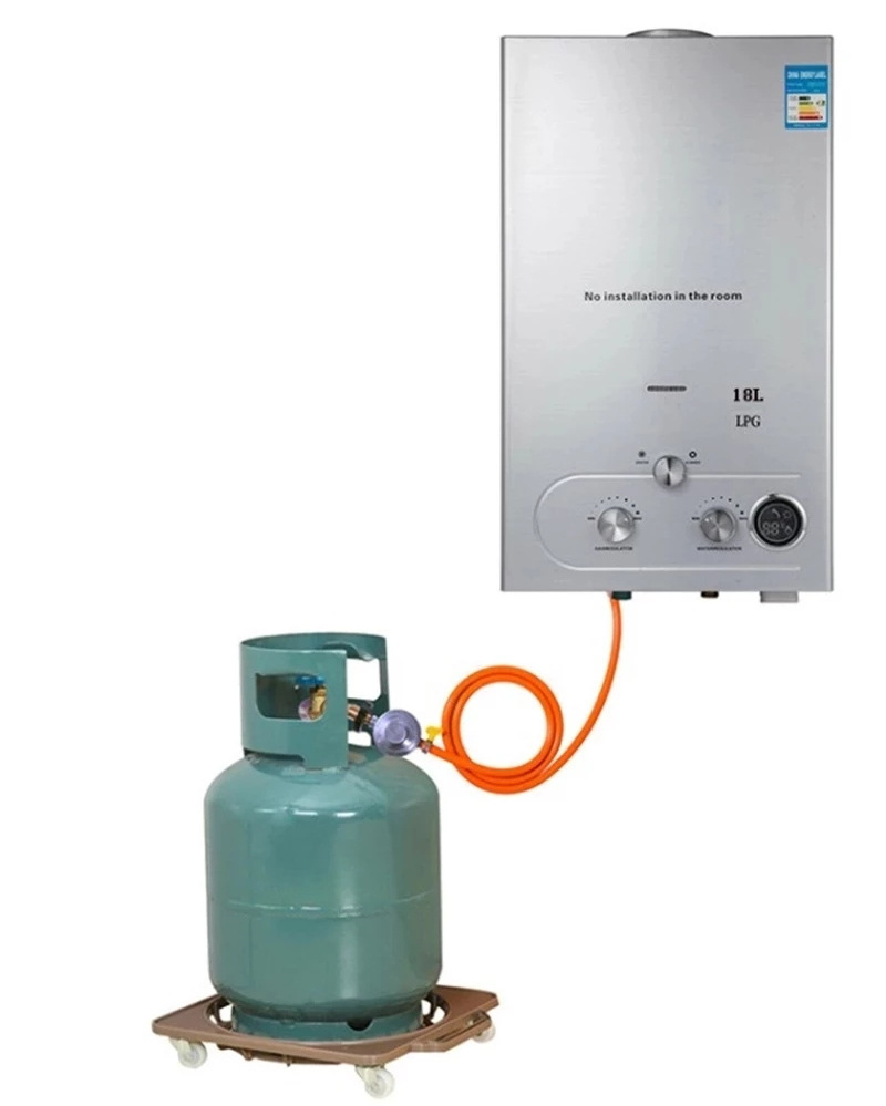 18L Portable Propane Gas Tankless Instant LPG Hot Gas Water Heaters with Shower Kit for Outdoor Camping