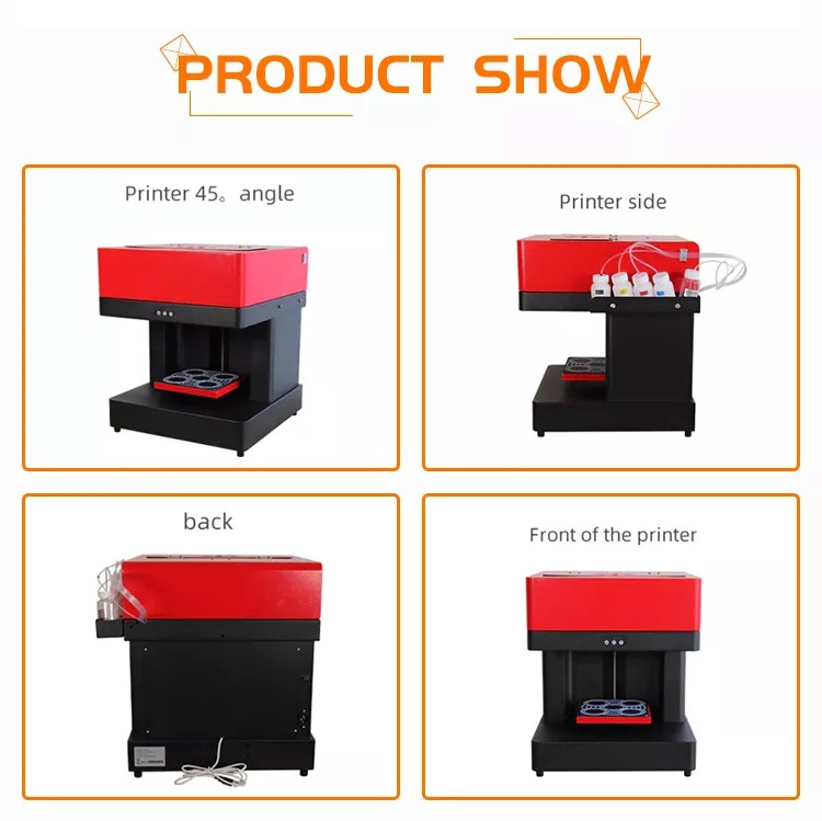 New Arrival 3D Edible Inkjet Printer Coffee Printing Machine Food Printer