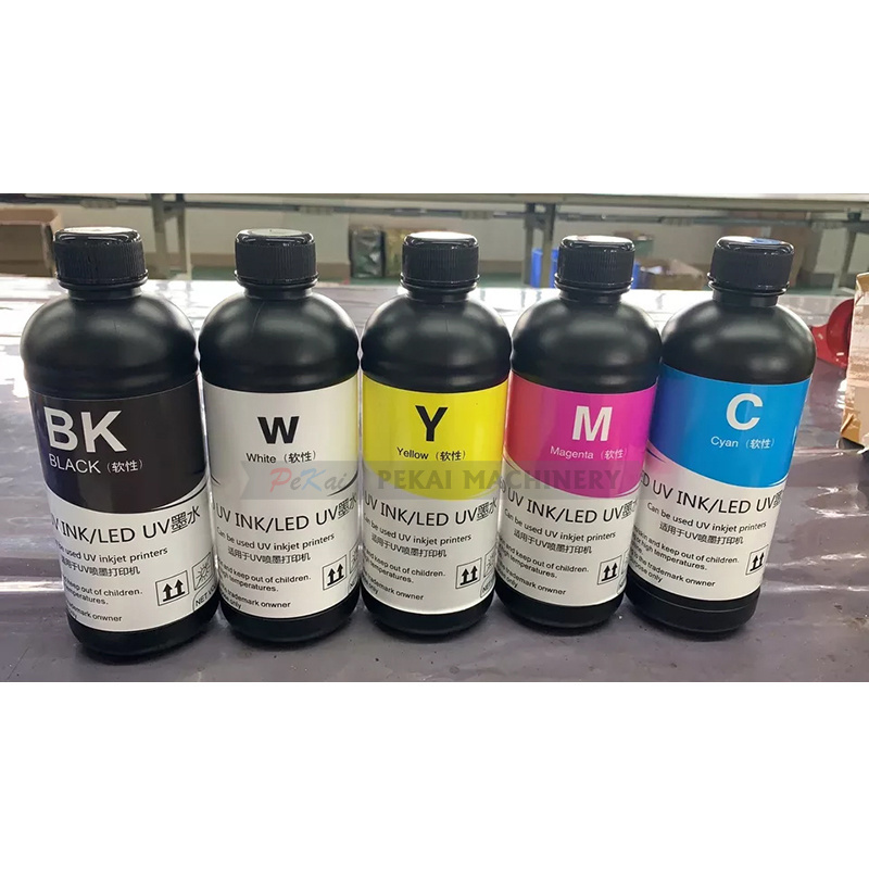 6 Colors UV Ink Soft Hard UV Print Ink Price For Printer For Epson XP600 L1800 L805 Printing on PVC and Glass Sheet