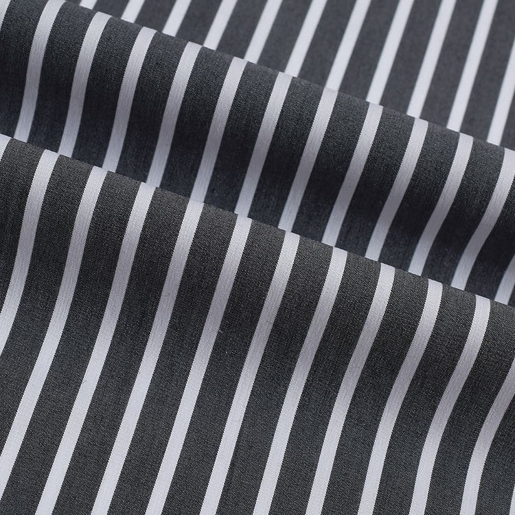 Oem Eco-Friendly Lyocell Yarn Dyed Tc Cvc Cotton Stripes Shirt Fabric