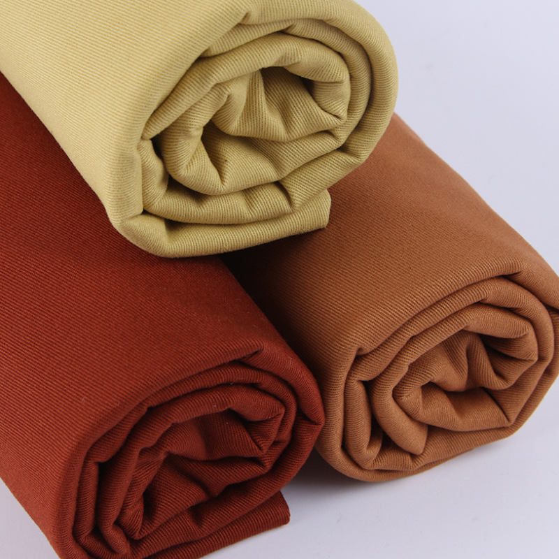 Customized 98% Cotton 2% Elastane Stretch Brushed Twill Cotton Spandex Cotton Twill Fabric For Garment use