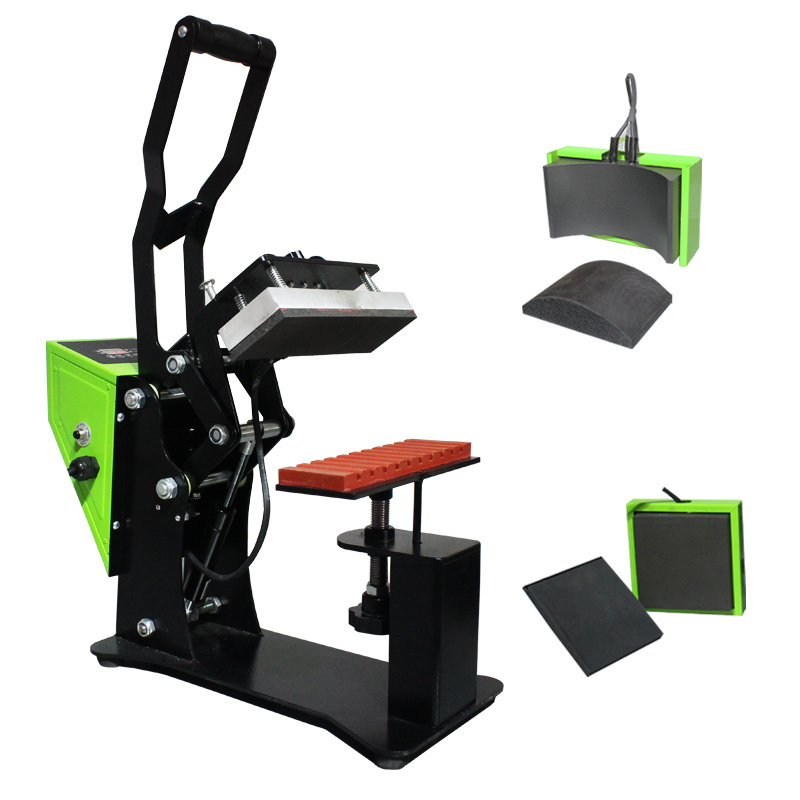 Multi-functional 3 In 1 Heat Press Machine Set Label Pen Hat T-shirt LCD Touch Controller Sublimation Transfer Printer