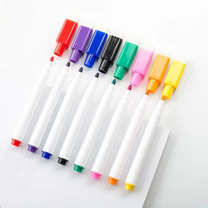 10mm Custom Logo Wholesale 8 Color  Dry Erase Marker Whiteboard Pen With with Eraser