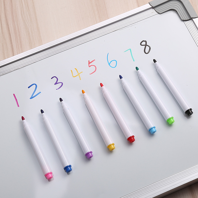 10mm Custom Logo Wholesale 8 Color  Dry Erase Marker Whiteboard Pen With with Eraser