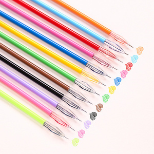 Creative Stationery Candy Color Diamond Tip Gel Refill Neutral Pen  Refillable 0.35mm Student  Gift