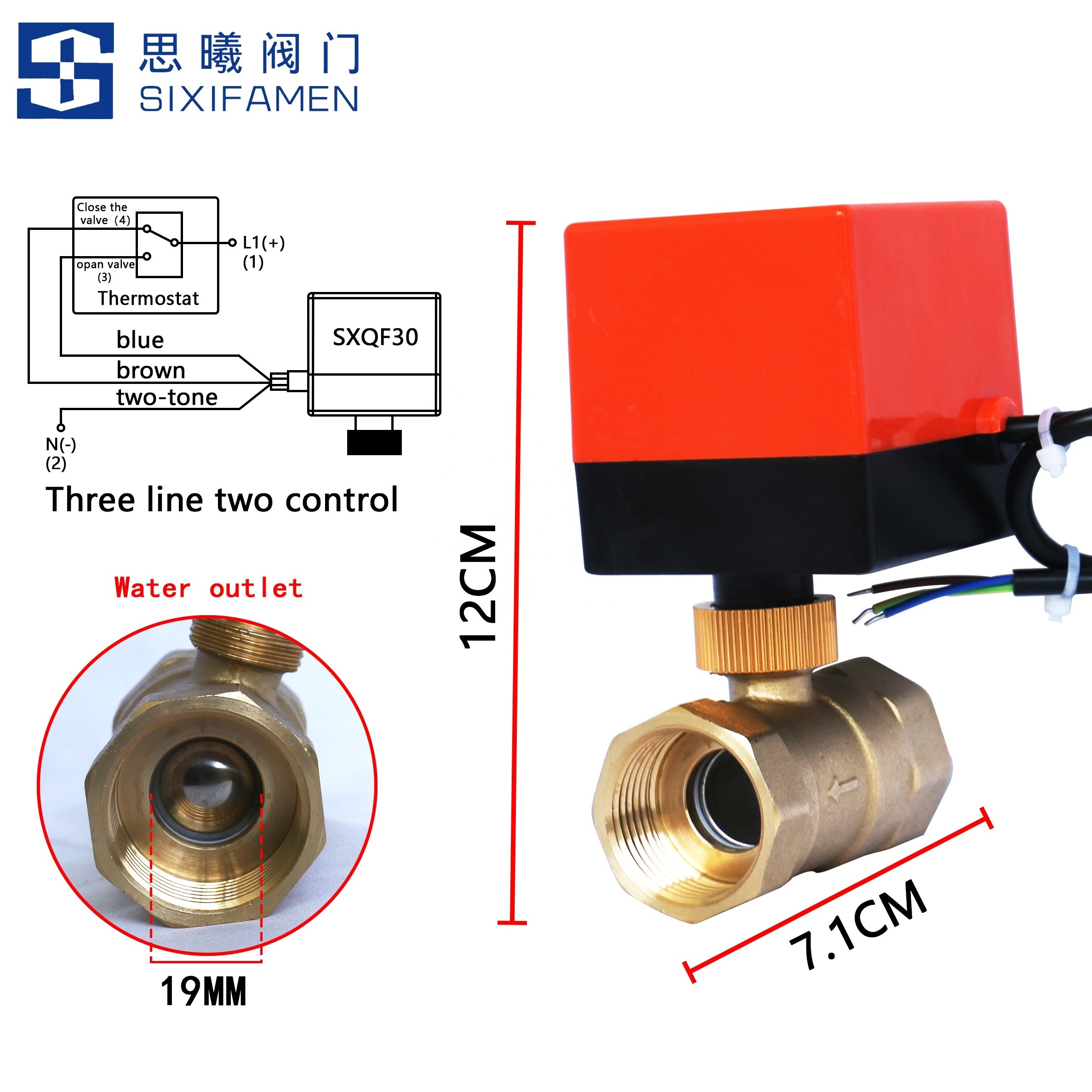 AC220v DC12V DC24V G thread NPT thread dn15-dn25 1/2 