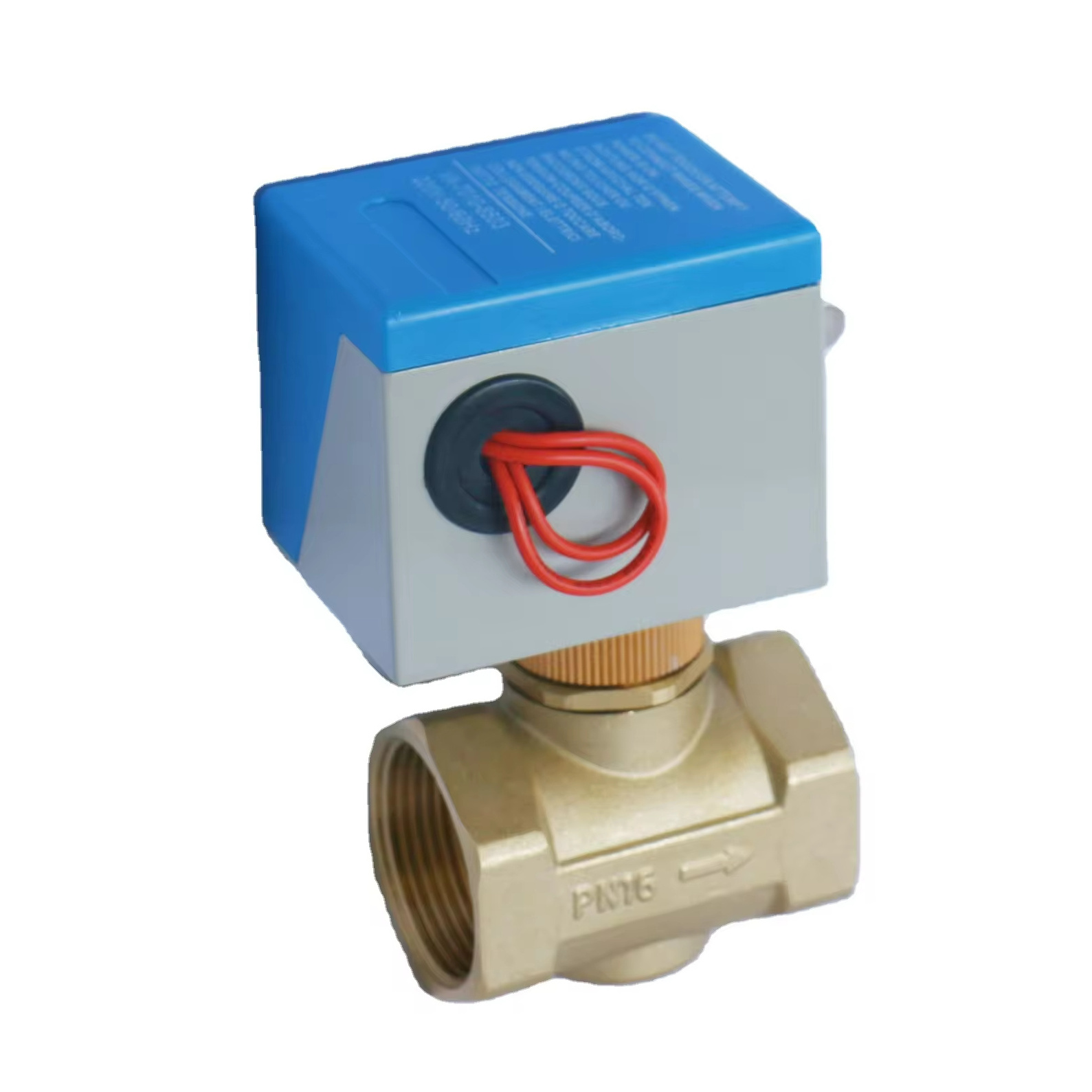 DN32  Two-way Electric  Stop Valve Brass Valve Body Two Line One Control Power off Reset 220V