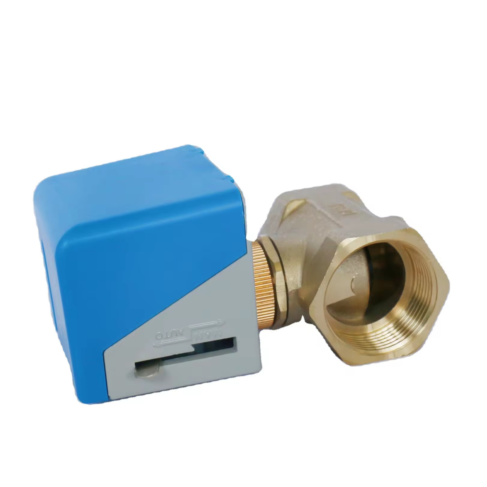 DN32  Two-way Electric  Stop Valve Brass Valve Body Two Line One Control Power off Reset 220V