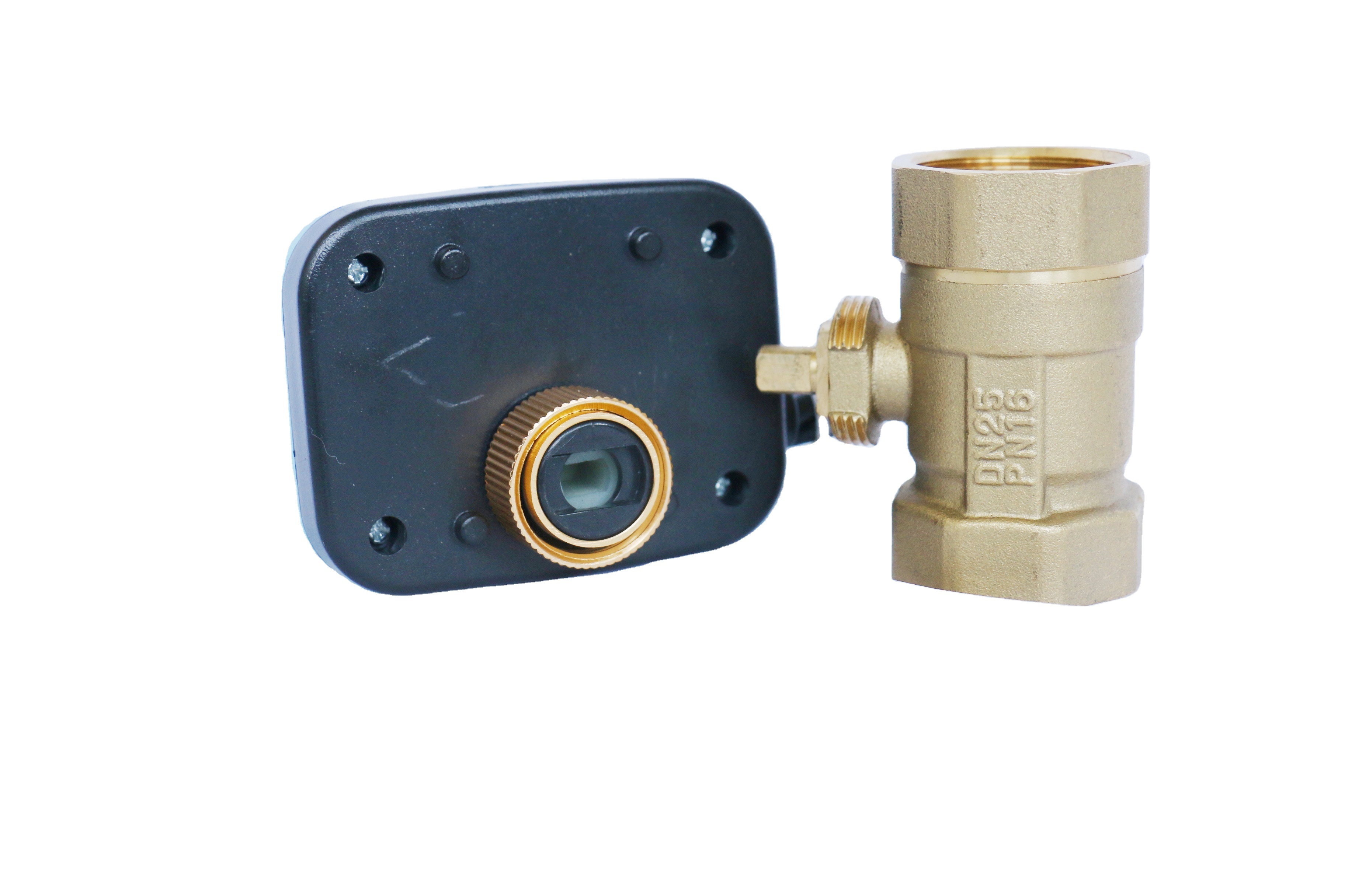 220V DN25 Motorized Electric 2-Way Ball Valve Brass valve Body with Three Wires High Quality