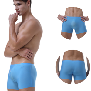 Men Underwear Boxer Stretch  Comfortable Pure color Mens Underwear With Pouch Quick Dry Soft Breathable Custom Boxers For Men