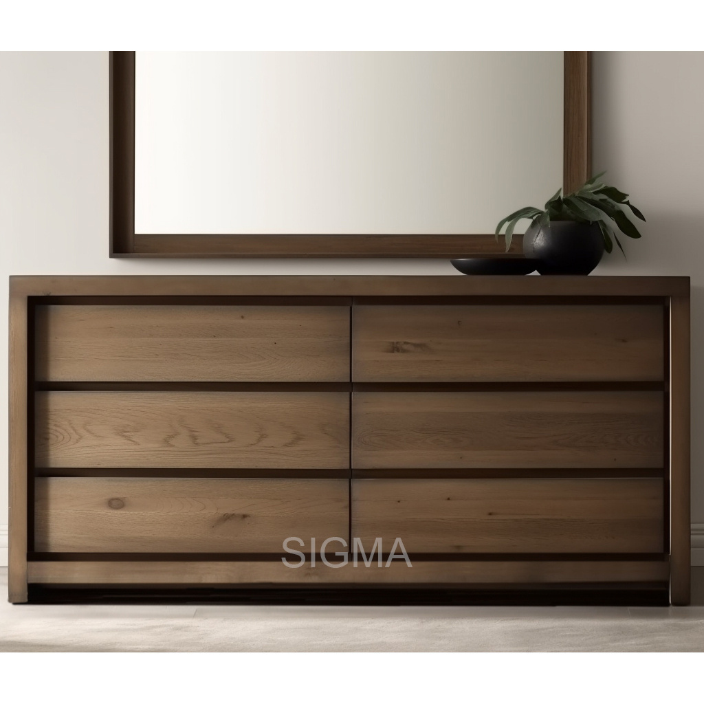 Luxury living room modern storage box closet wooden dresser 9-drawers cupboard for bedroom