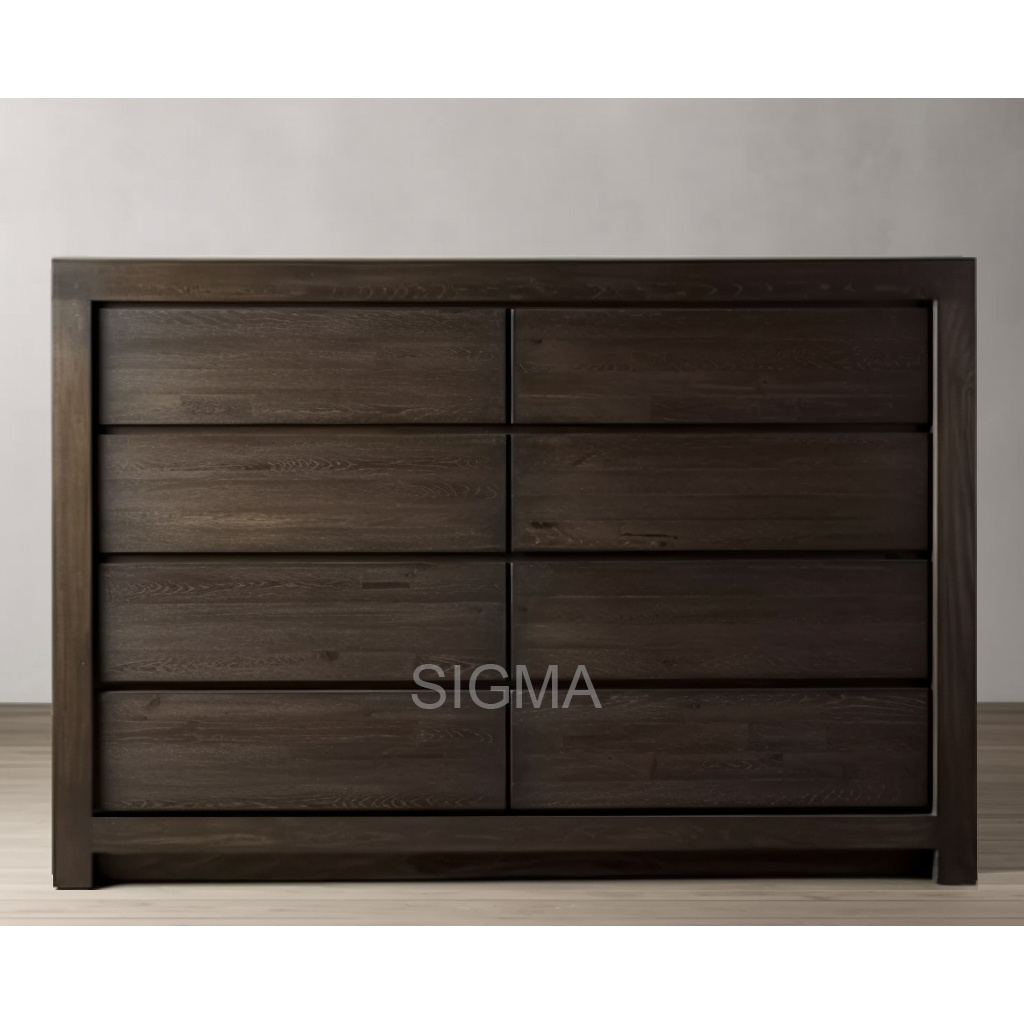 Luxury living room modern storage box closet wooden dresser 9-drawers cupboard for bedroom