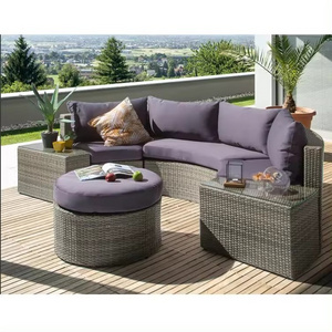 Italian Luxury Natural Rattan Sofa Garden Sofa Set Outdoor Patio Hotel Villa Wicker Home Furniture