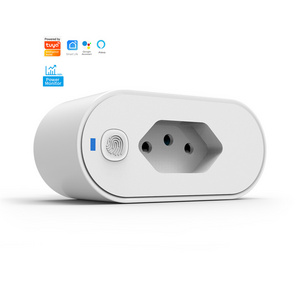 SIXWGH Tuya Wifi Socket Adaptador De Soquete Inteligente 16A Suporte Smart Life App control Alexa Google Home Controle voice