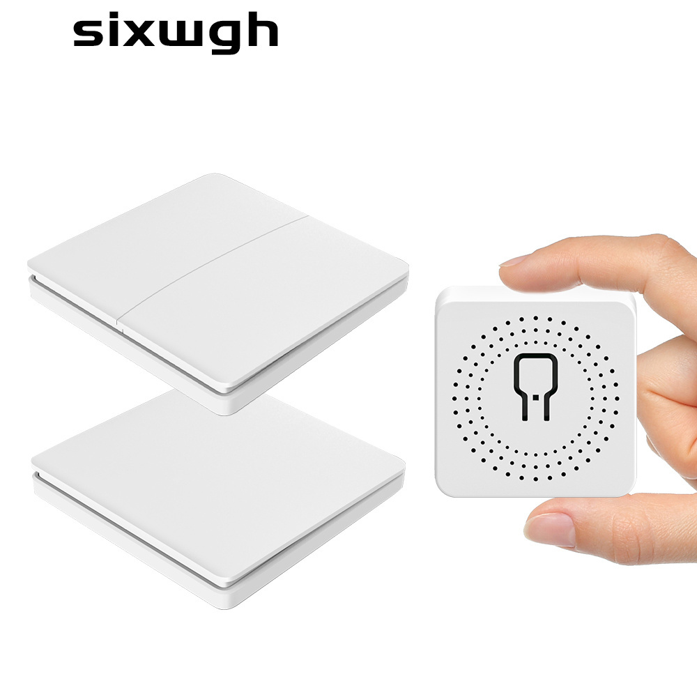 2022 Newest 16A 433Mhz Wireless Kinetic Energy Switch 2 way Push Button Waterproof Light Switch Remote Controller Wall Switch