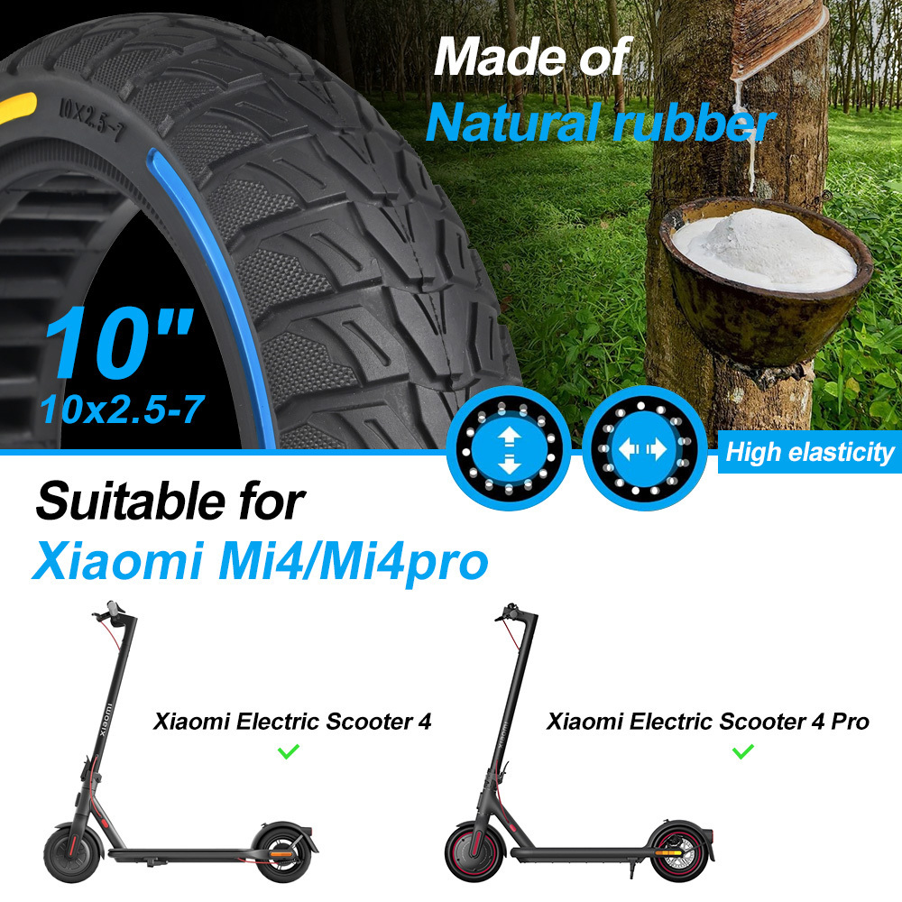 New Model Scooter Inner Honeycomb Tyres 10x2.5-7 Eco-friendly Rubber Solid Tire Electric Scooter Tires for Cityneye 4/4 Pro Wheel