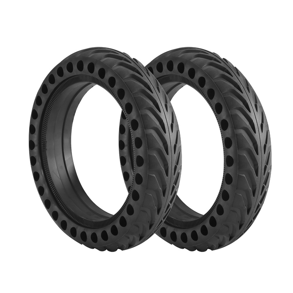 8.5 Inch explosionproof tubeless honeycomb design shock absorber damping solid rubber scooter tires and  wheels replacement