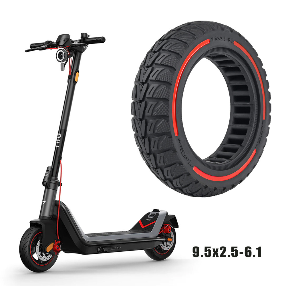 E Scooter Honeycomb Solid Rubber Tyres 9.5 Inch Solid Tire 9.5x2.5-6.1 Solid Off Road Tire for Niu Electric scooter Wheel