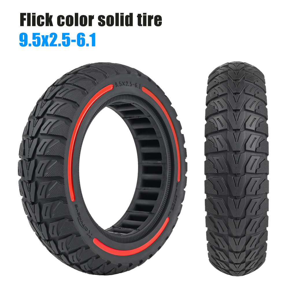 E Scooter Honeycomb Solid Rubber Tyres 9.5 Inch Solid Tire 9.5x2.5-6.1 Solid Off Road Tire for Niu Electric scooter Wheel