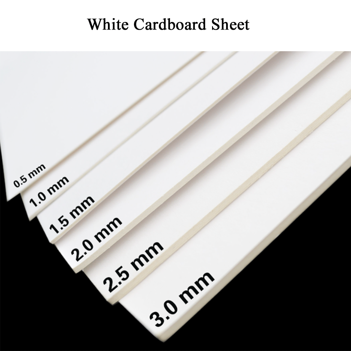 Custom Solid Chipboard Compressed Hard Cardboard Paper Sheets Duplex Black White Gray Kraft Colored Cardboard Sheets Wholesale