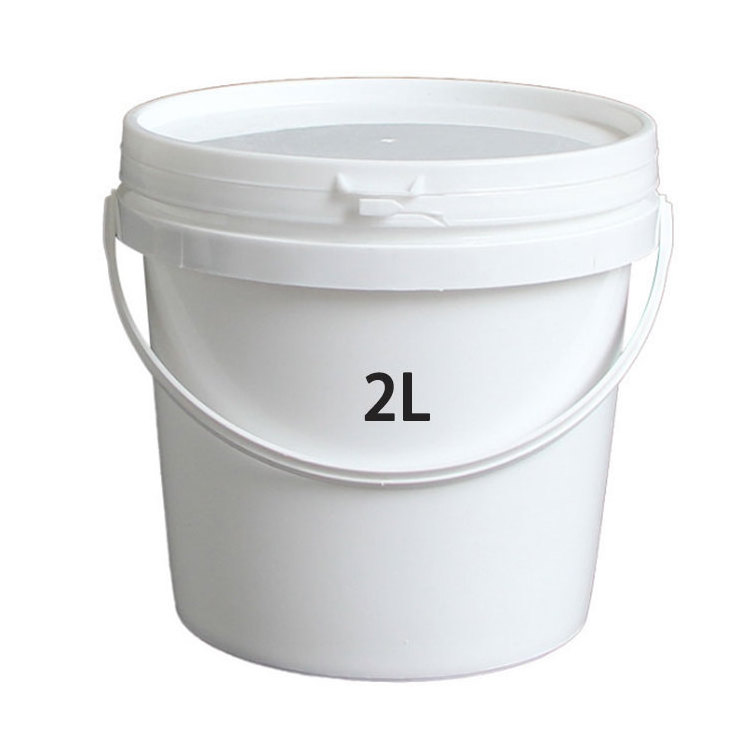 Plastic Bucket 2 Liter  Mini Food Grade Ice Cream With Lids Plastic  Fermentation  Storage Barrel Buckets With Lid For Paint