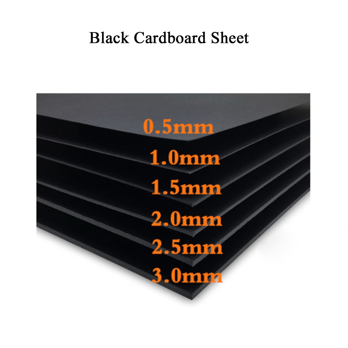 Custom Solid Chipboard Compressed Hard Cardboard Paper Sheets Duplex Black White Gray Kraft Colored Cardboard Sheets Wholesale