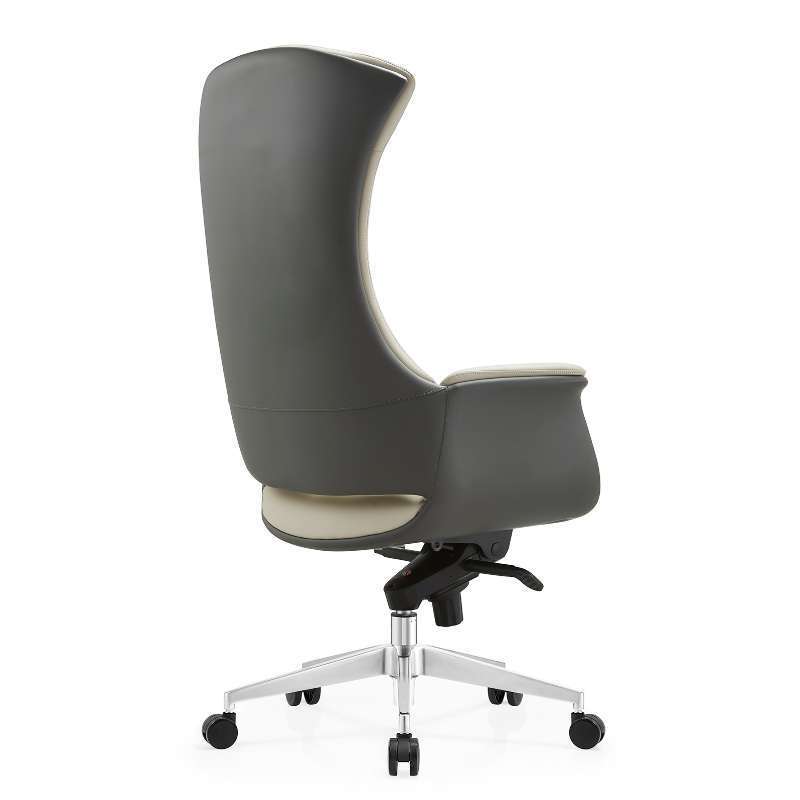 white pu leather office chair high back big size leather swivel office chair