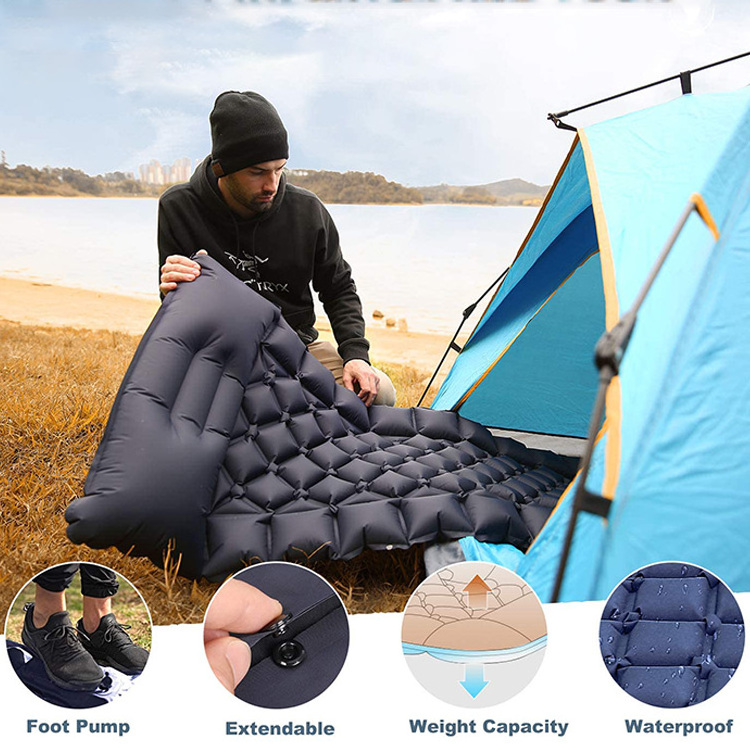 hiking travel self inflating hammocks tpu insulated folding Sleeping mat air Pad nature Camping Mat