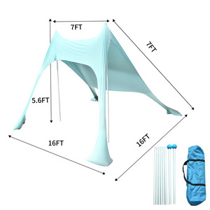 UV50+Lycra fabric Camping Outdoor Shelter Pop Up Umbrella Wind Proof Beach Sun Shade Tent