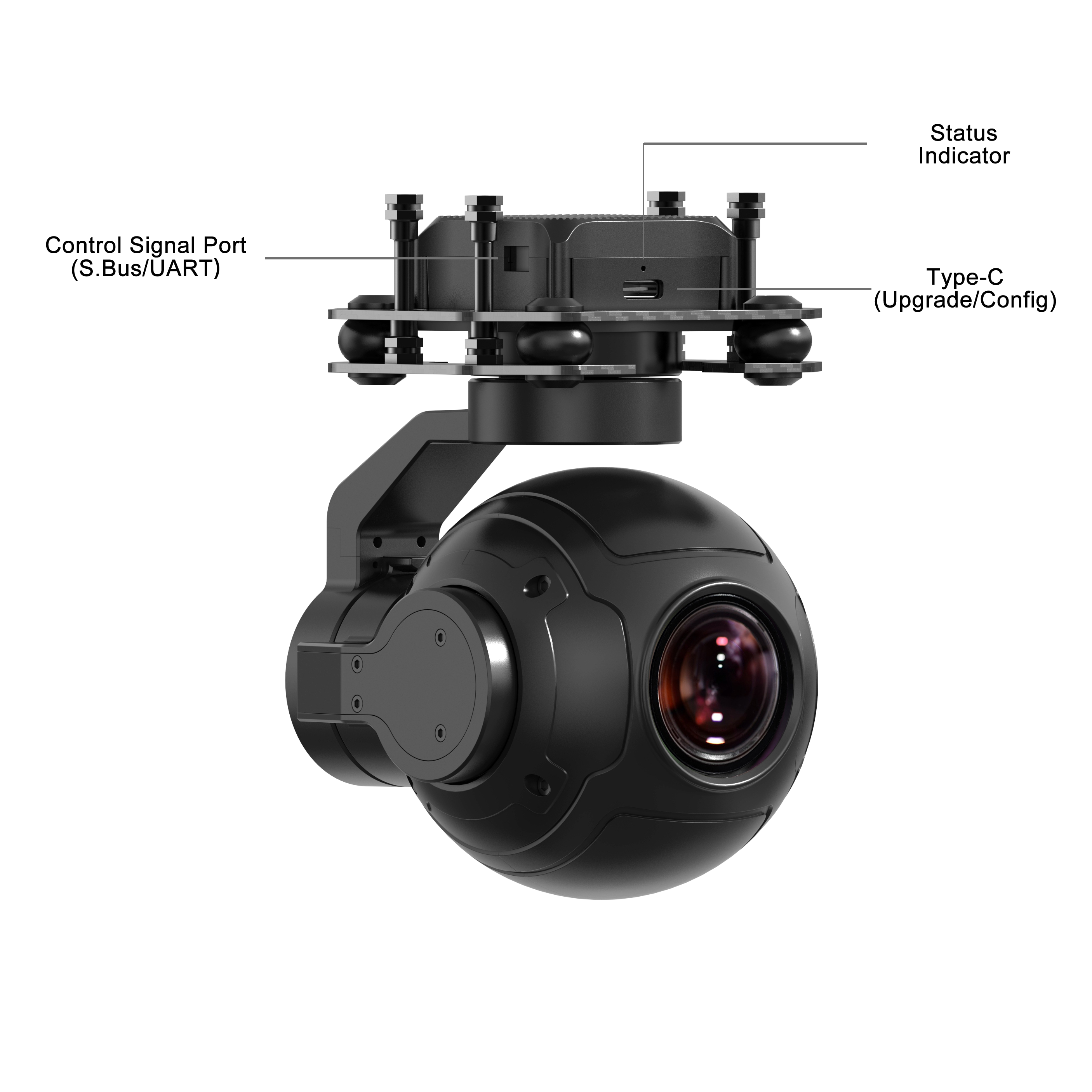 SIYI ZR10 2K 4MP 30X Hybrid Zoom Gimbal Camera with Starlight Night Vision 3-Axis Stabilizer Lightweight Drone Pod UAV Payload