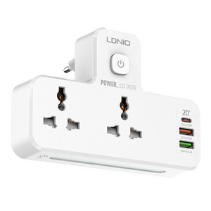 LDNIO SC2311 Plug Extension Multi Plug Extension Sockets with USB Wall Plug Adapter 3 Way 1 into 3 Power Extension Adapter