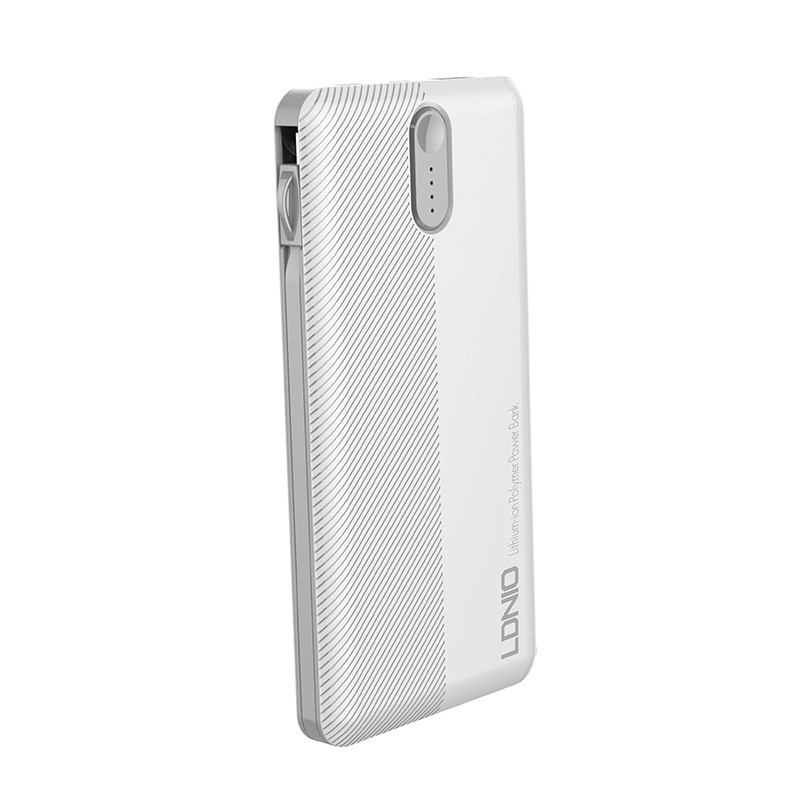 LDNIO PL1013 Portable 10000mAh Power Bank Dual USB Power Supply With 3 IN 1 Cable Power Bank